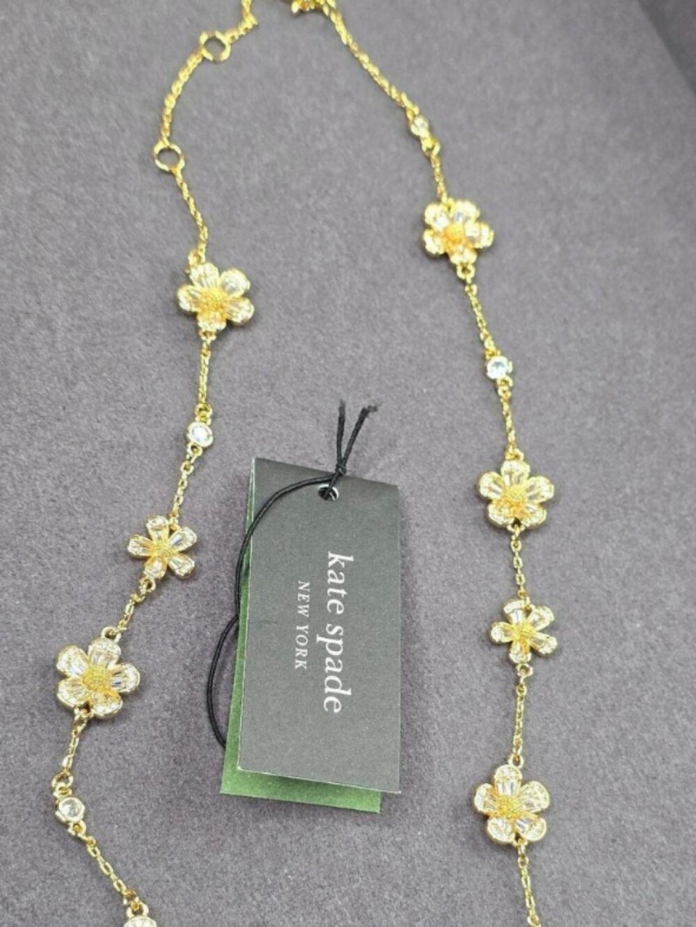 Kate Spade Gold Flower Daisy Necklace - Gold Floral Chain